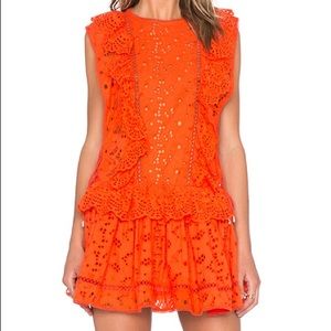 Zimmermann Marisol Dress Tomato Size 0